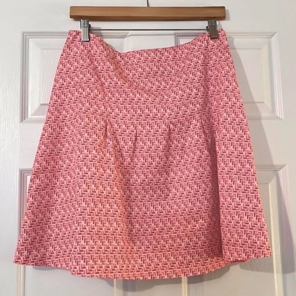 Old Navy Pink Geometric A-Line Skirt